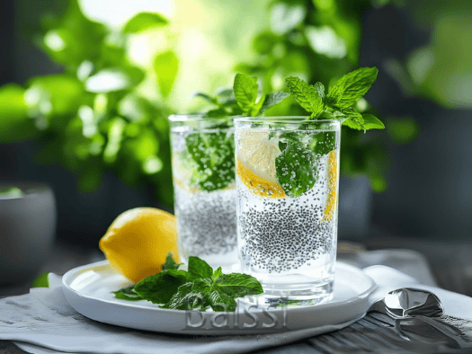نوشیدنی خنک با تخم شربتی و لیمو و نعنا | بالسی