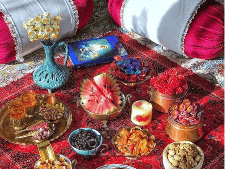 عکس چیدمان سفره شب یلدا | بالسی