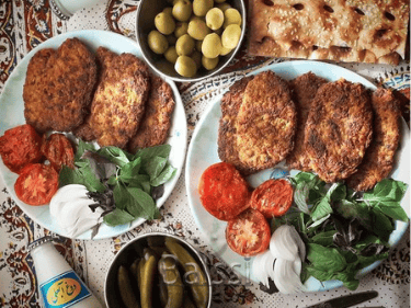 کتلت، سبزی خوردن، گوجه، دوغ | بالسی