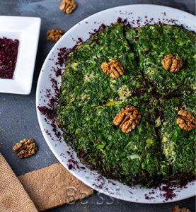 سبزی خشک اسفناج در تهیه کوکو