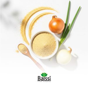 عکس پودر پیاز خشک در کنار پیاز تازه | بالسی