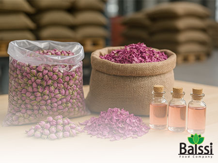 تفاوت غنچه گل محمدی با گلبرگ خشک و اسانس | بالسی